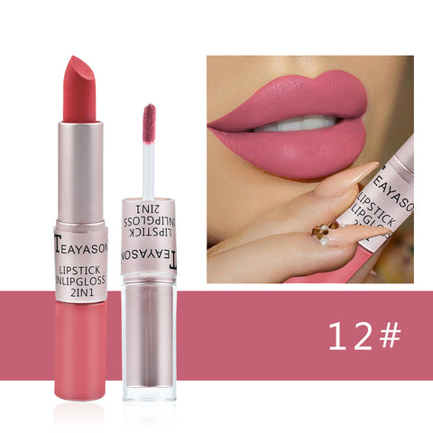 Double-ended Non-stick Cup Matte Lip Gloss