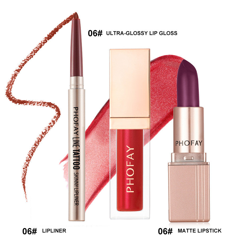 Ultra-Glossy Lip Gloss Matte Lipstick Lipliner