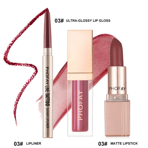 Ultra-Glossy Lip Gloss Matte Lipstick Lipliner