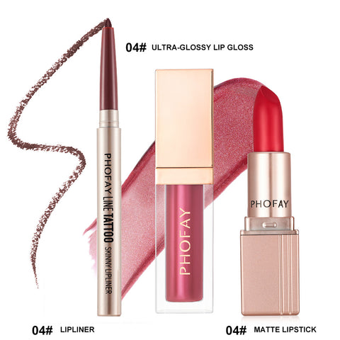 Ultra-Glossy Lip Gloss Matte Lipstick Lipliner