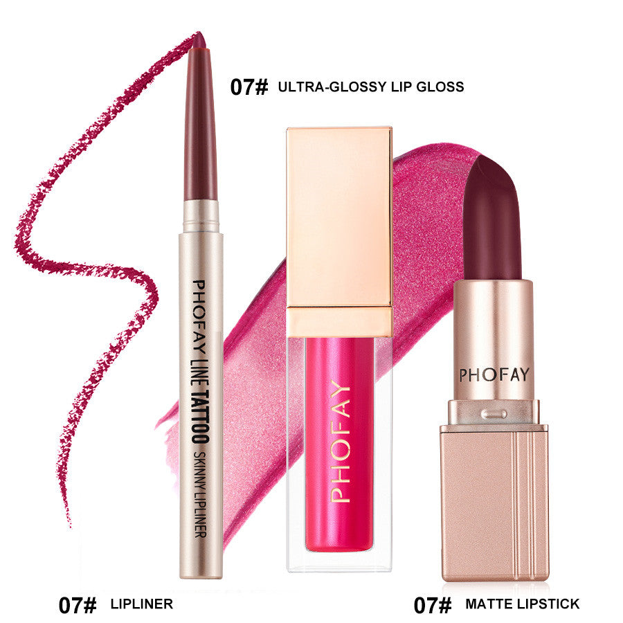 Ultra-Glossy Lip Gloss Matte Lipstick Lipliner