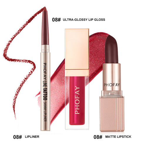 Ultra-Glossy Lip Gloss Matte Lipstick Lipliner