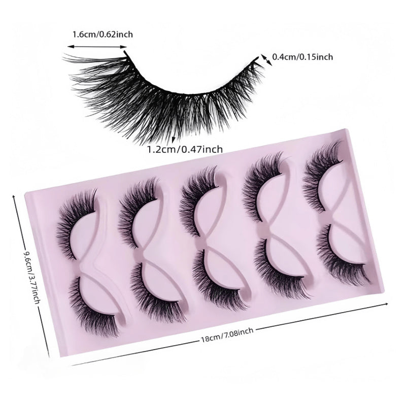 5 Pairs False Eyelashes