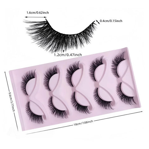 5 Pairs False Eyelashes