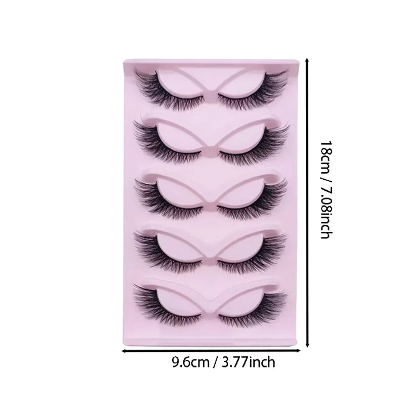 5 Pairs False Eyelashes