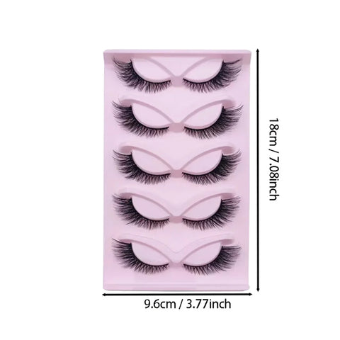 5 Pairs False Eyelashes