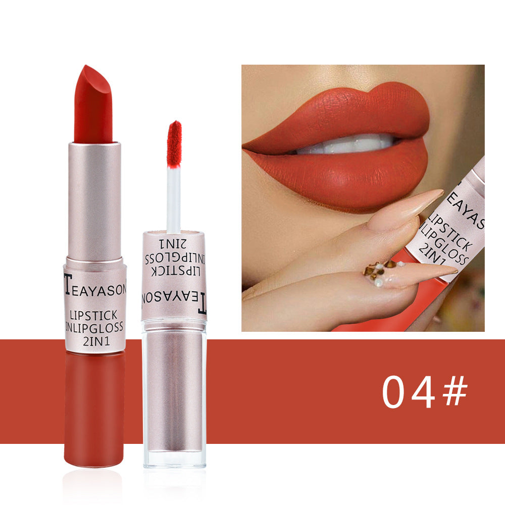 Double-ended Non-stick Cup Matte Lip Gloss