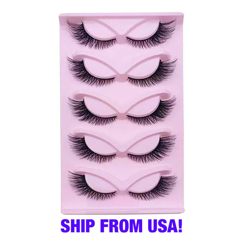 5 Pairs False Eyelashes