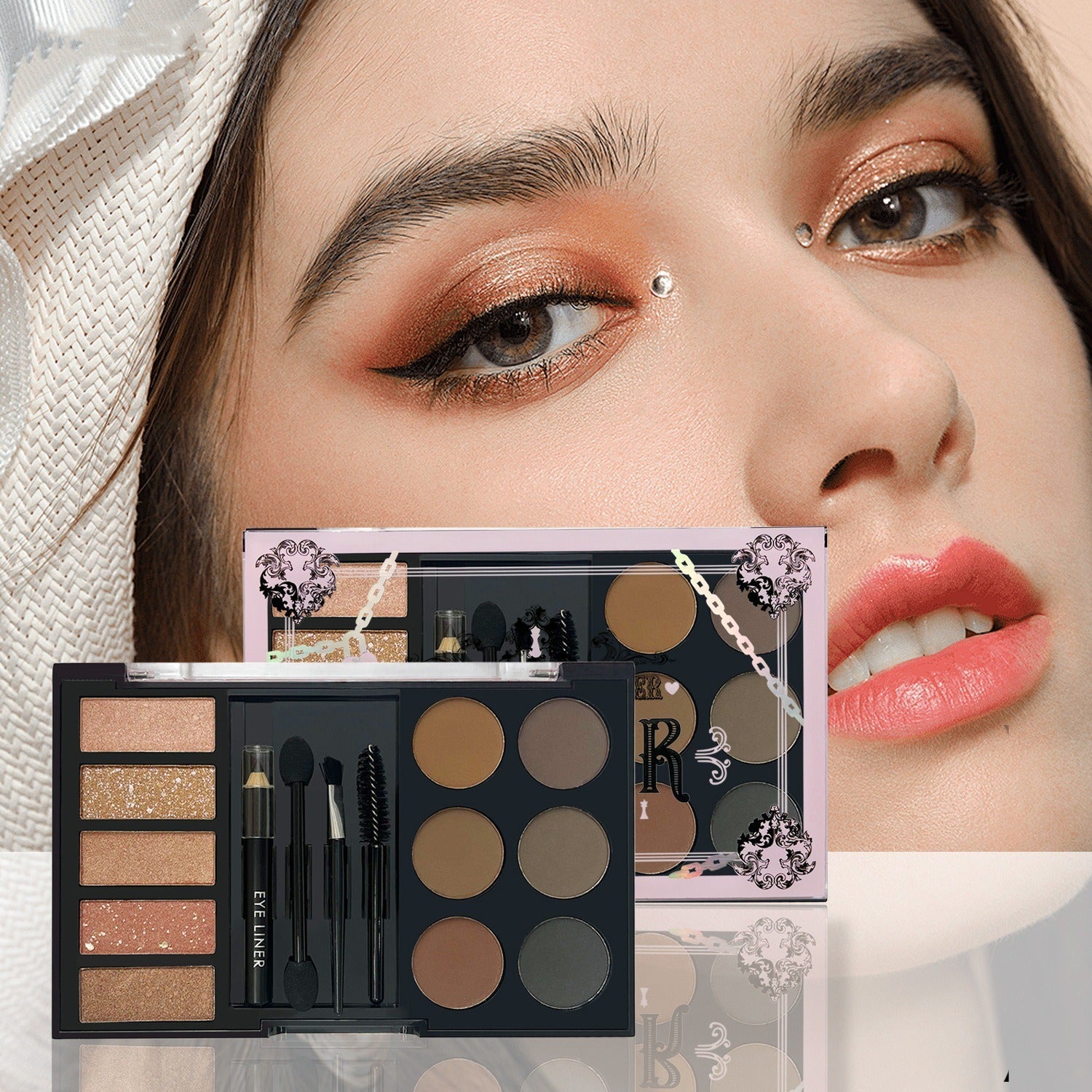 Eyebrow Enhancers Cream Powder Palette