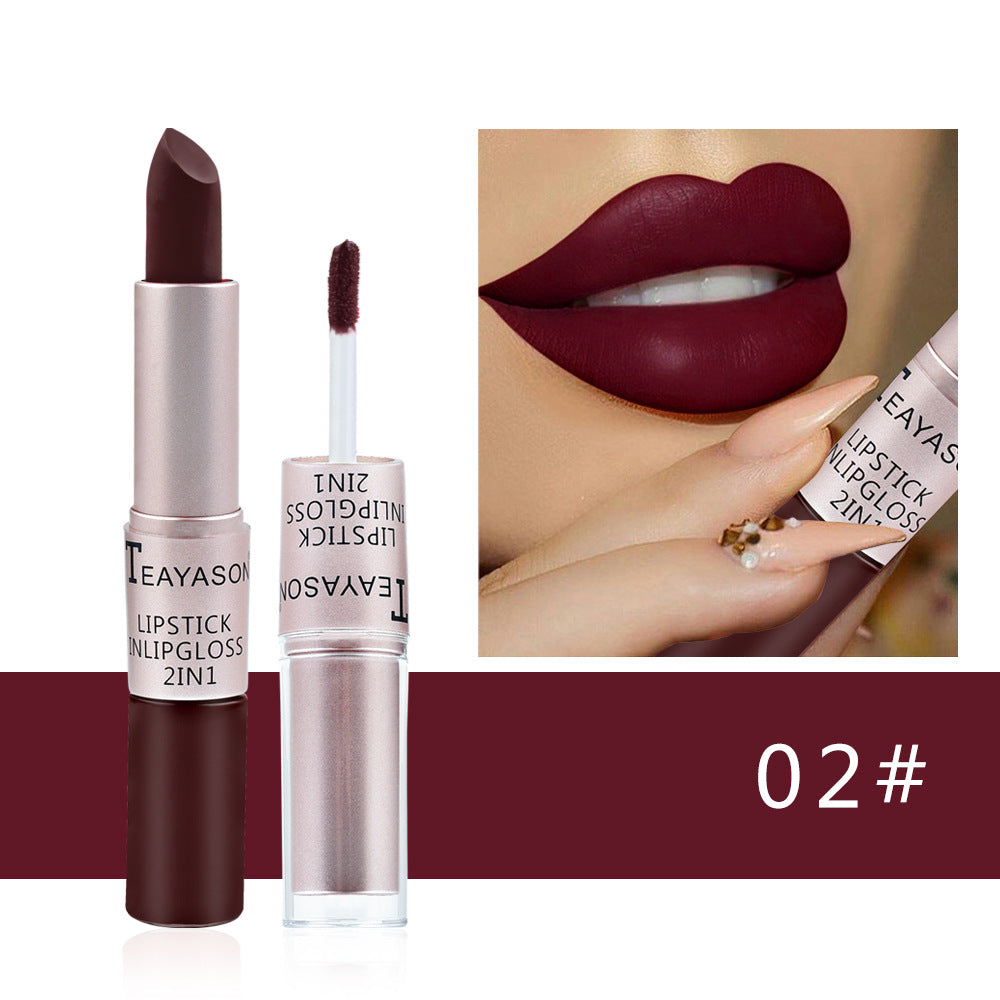 Double-ended Non-stick Cup Matte Lip Gloss